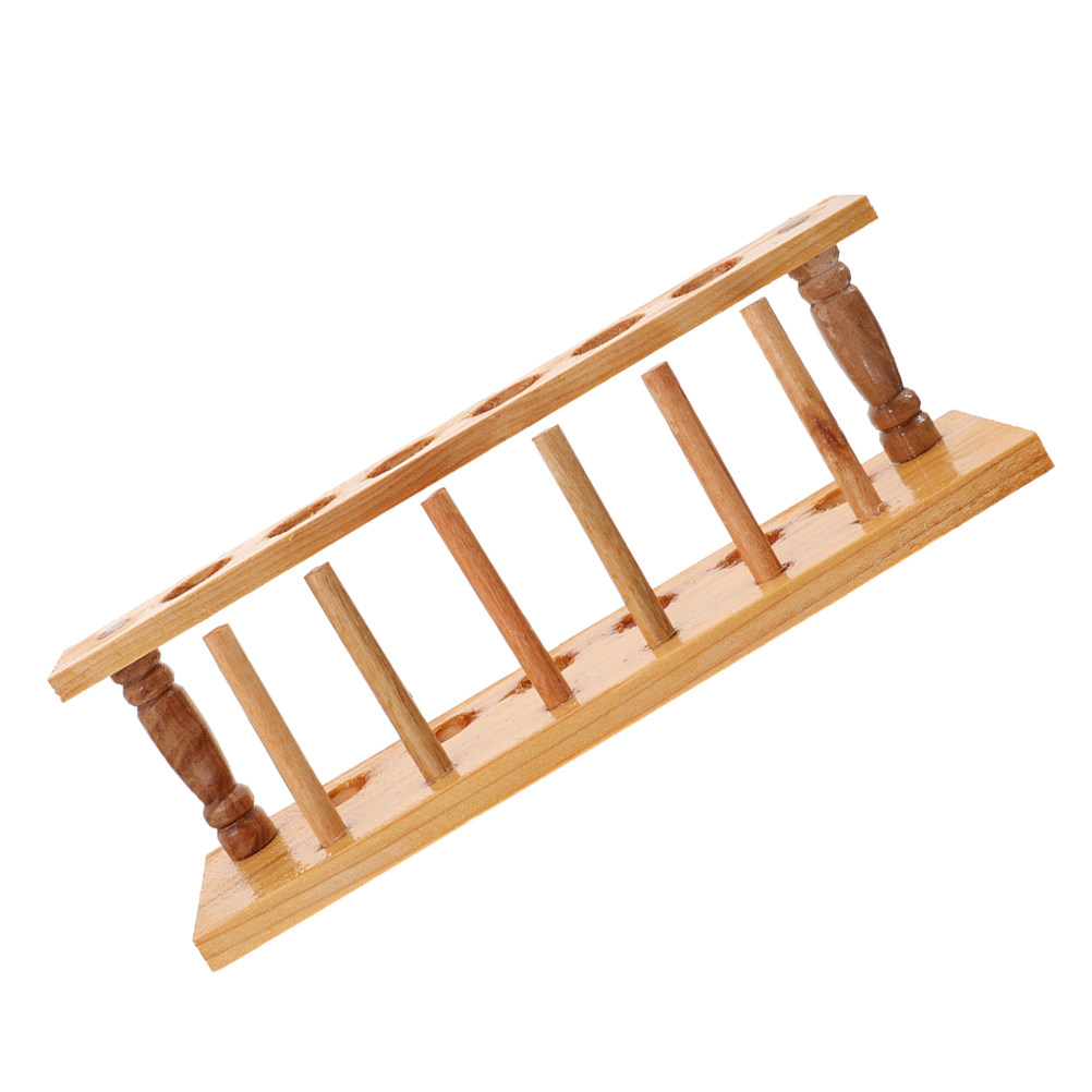 Natural Wood Test Tube Rack 6- - Centrifuge Tube Rack ulasan dan harga
