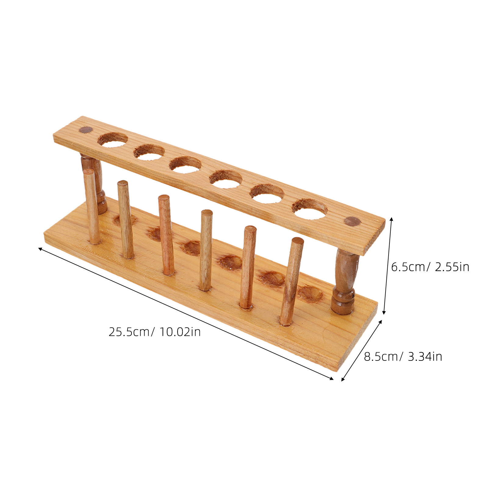 Natural Wood Test Tube Rack 6- - Centrifuge Tube Rack ulasan dan harga