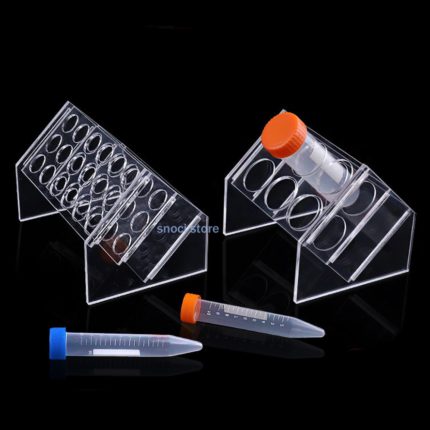 Slant Rack Acrylic Test Tube H - Centrifuge Tube Rack ulasan dan harga