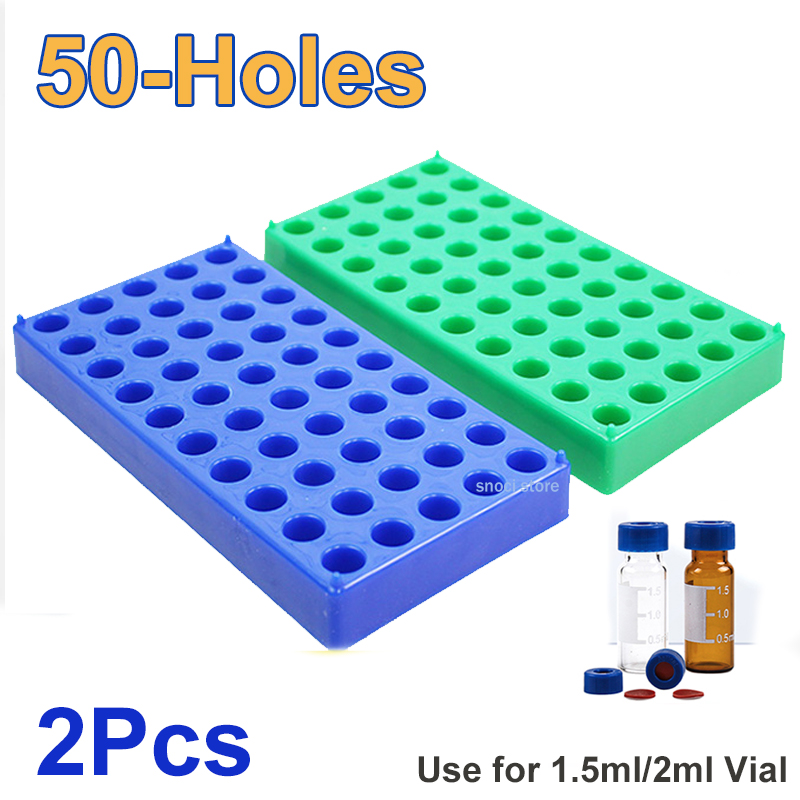 Plastic Vial Rack 50 Holds Sui - Centrifuge Tube Rack ulasan dan harga