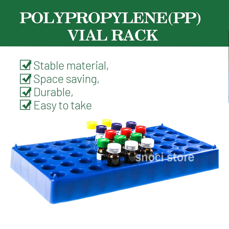 Plastic Vial Rack 50 Holds Sui - Centrifuge Tube Rack ulasan dan harga