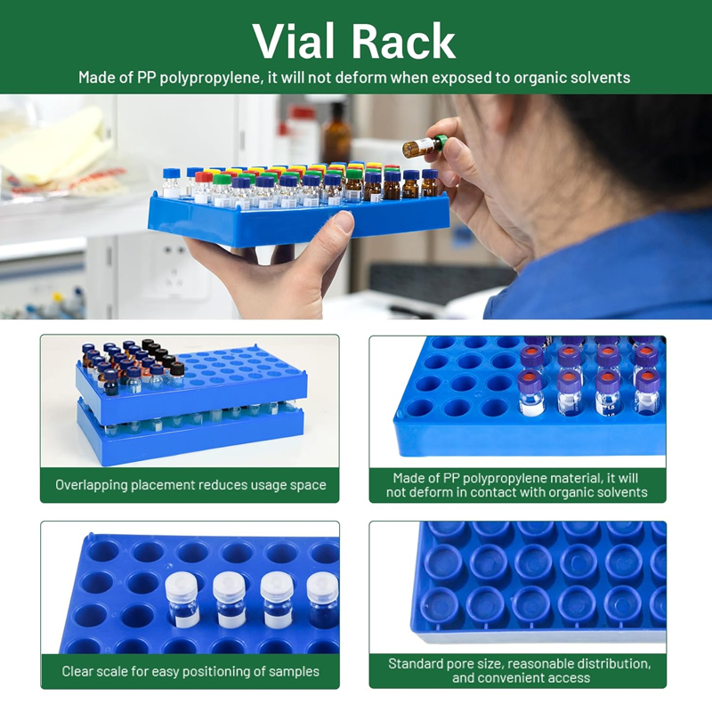 Plastic Vial Rack 50 Holds Sui - Centrifuge Tube Rack ulasan dan harga