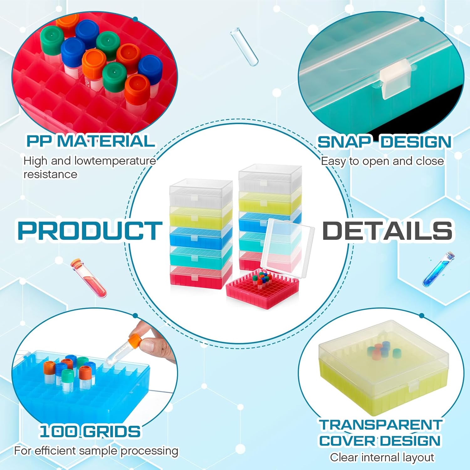 100Holes Centrifuge Tube Cryog - Centrifuge Tube Rack ulasan dan harga