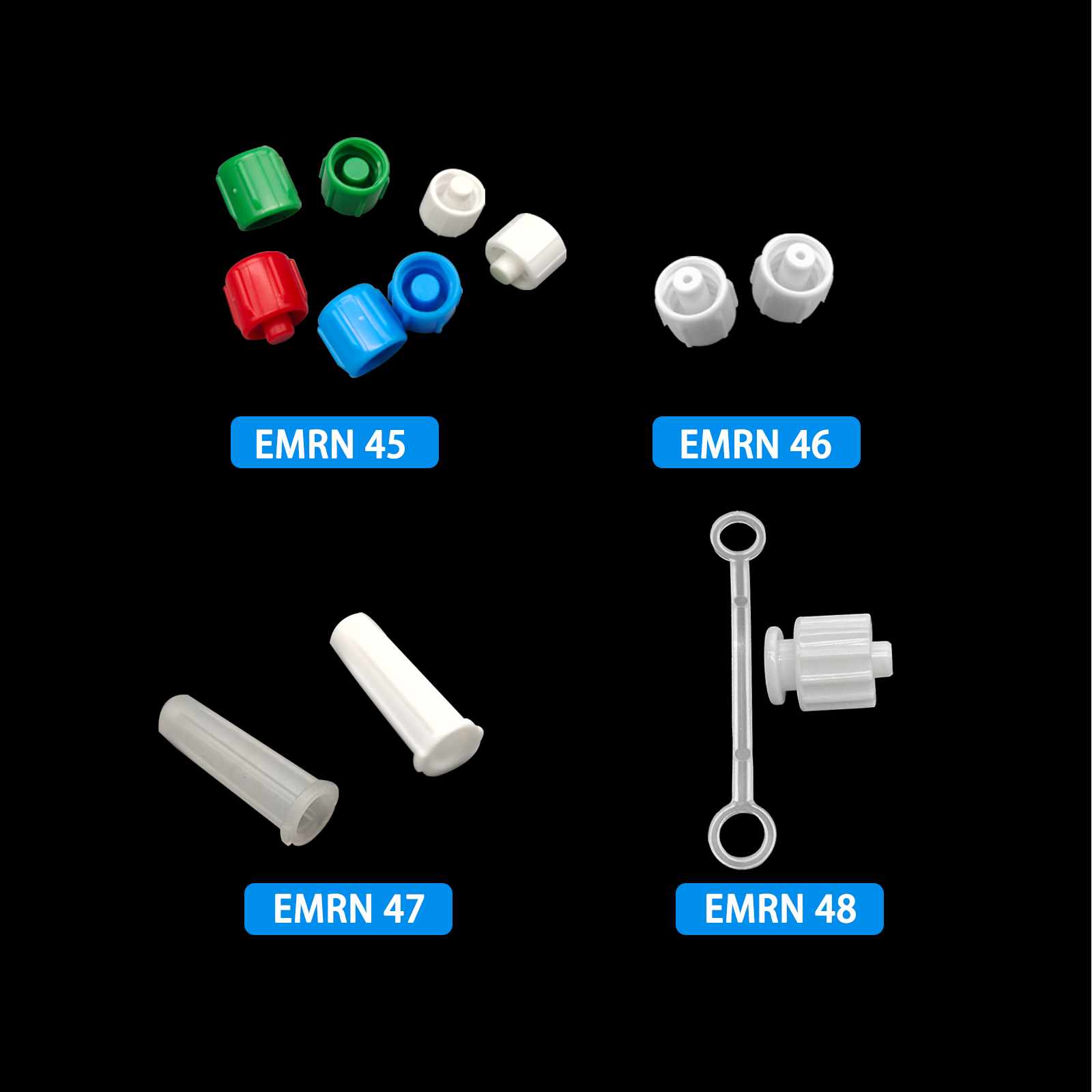 500pcs Male Luer Caps Hole for - Medical Laboratories ulasan dan harga